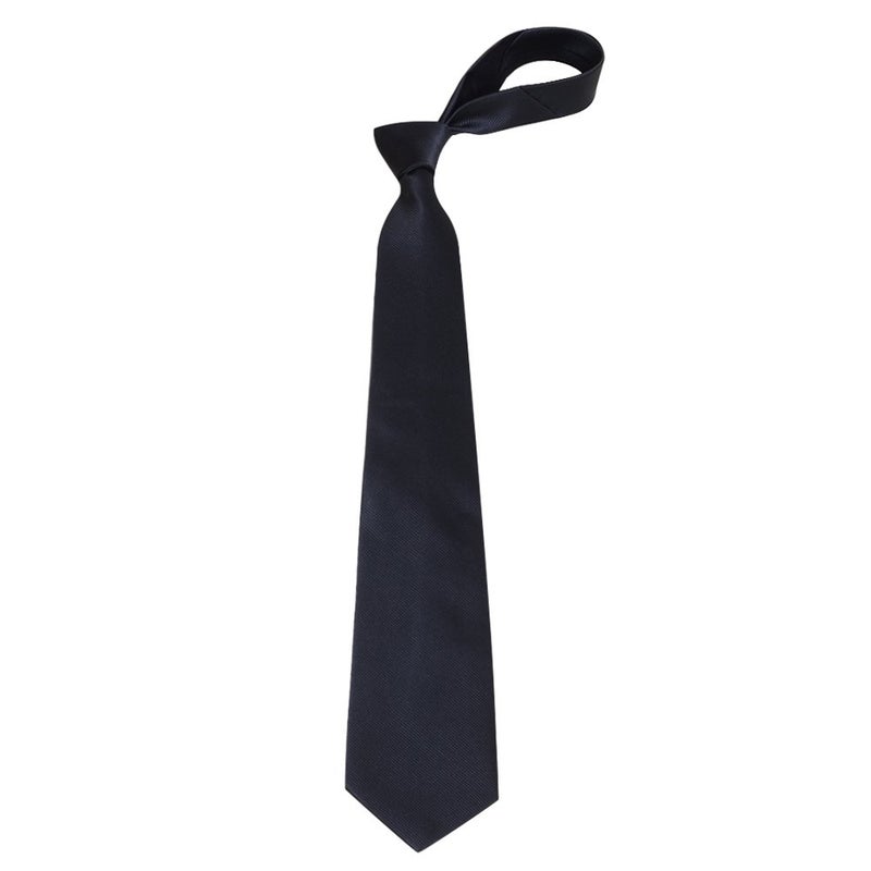 QBSM Mens Black Solid Color Neckties Formal Dress Suit Neck Tie Gifts for Men Valentine's Day Gifts - Image 4